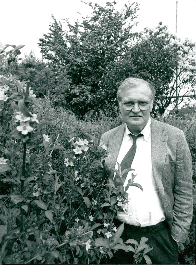 The writer John Ashbery - Vintage Photograph