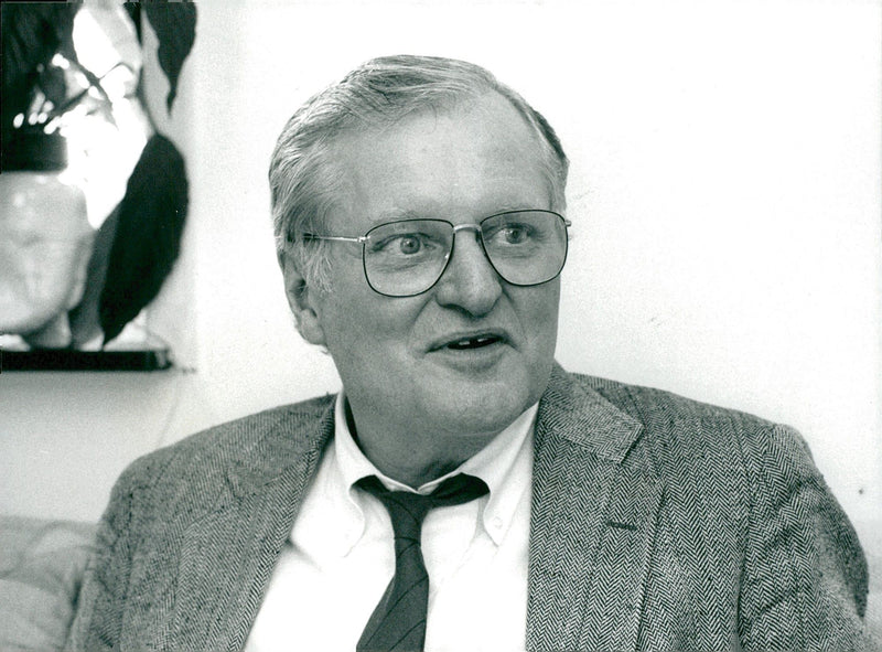 The writer John Ashbery - Vintage Photograph