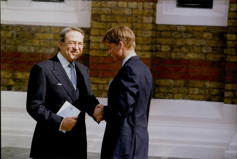 King Constantine of Greece along with Prince William - Vintage Photograph