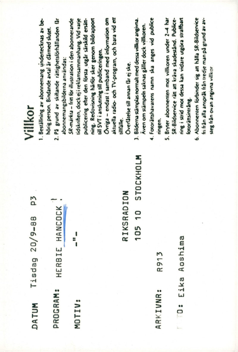 Musician Herbie Hancock - Vintage Photograph