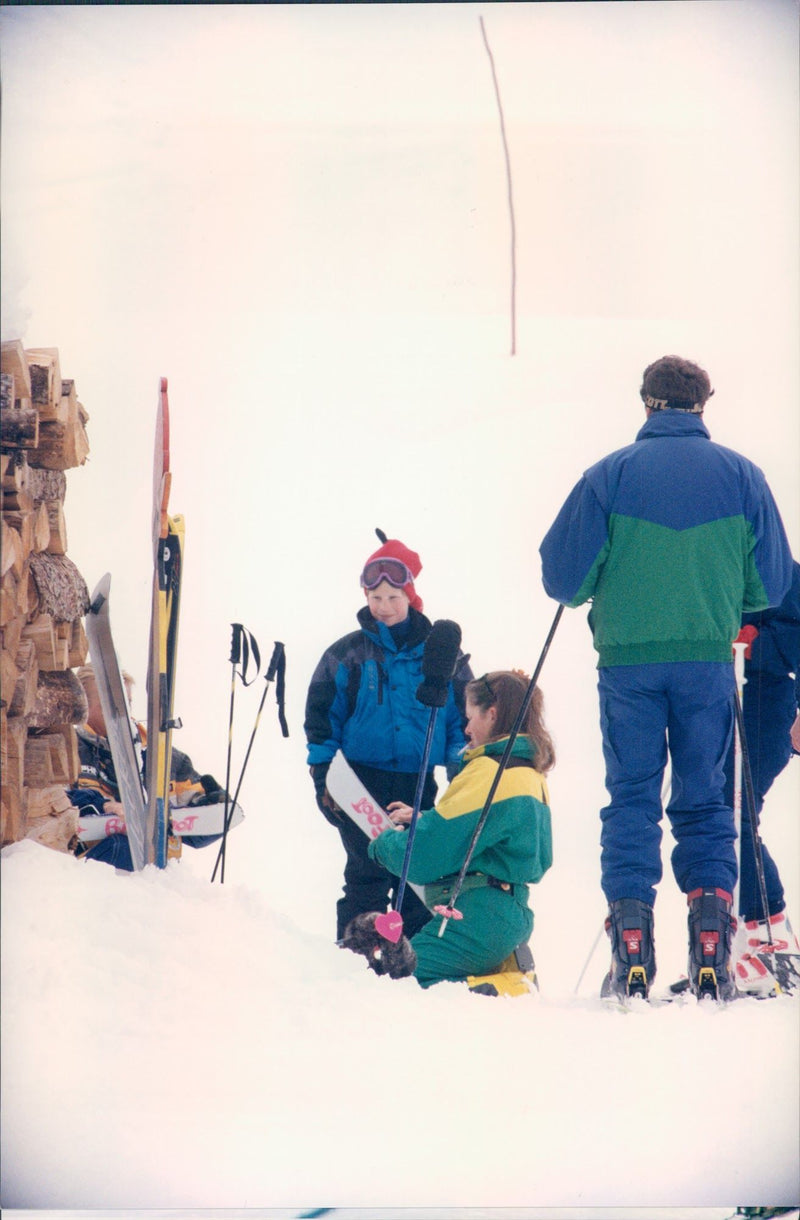 Prince Harry ski holiday - Vintage Photograph