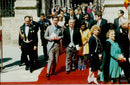 Prince Charles, Crown Prince Hassan and Princess Sarvath by Princess Elena of Spain's Wedding. - Vintage Photograph