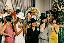 John Galliano along with the models at his Haute Couture fashion show - Vintage Photograph