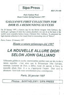 Model from John Galliano's Haute Couture fashion show - Vintage Photograph