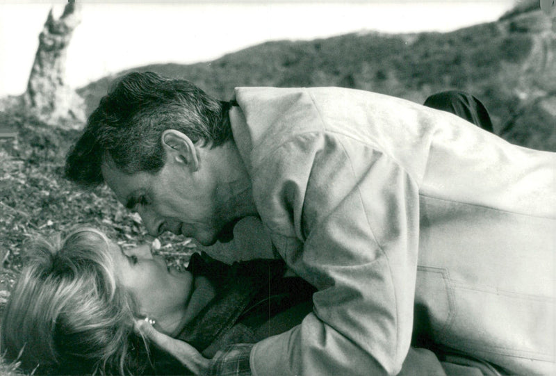 Rock Hudson and Linda Evans in the Dynasty - Vintage Photograph