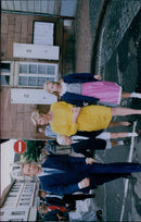 Princess Marie-Astrid, her husband Duke Christian von Habsburg-Lothringen and two of their children. - Vintage Photograph