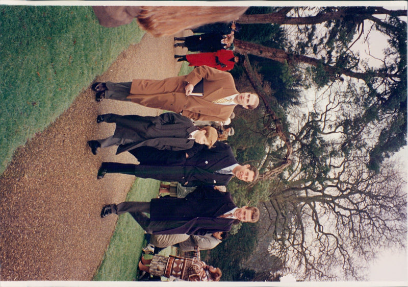 Prince Harry, Edward, Charles and Peter Phillips - Vintage Photograph