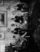 Grand Duke Jean and Grand Duchess Josephine Charlotte of Luxembourg with family - Vintage Photograph