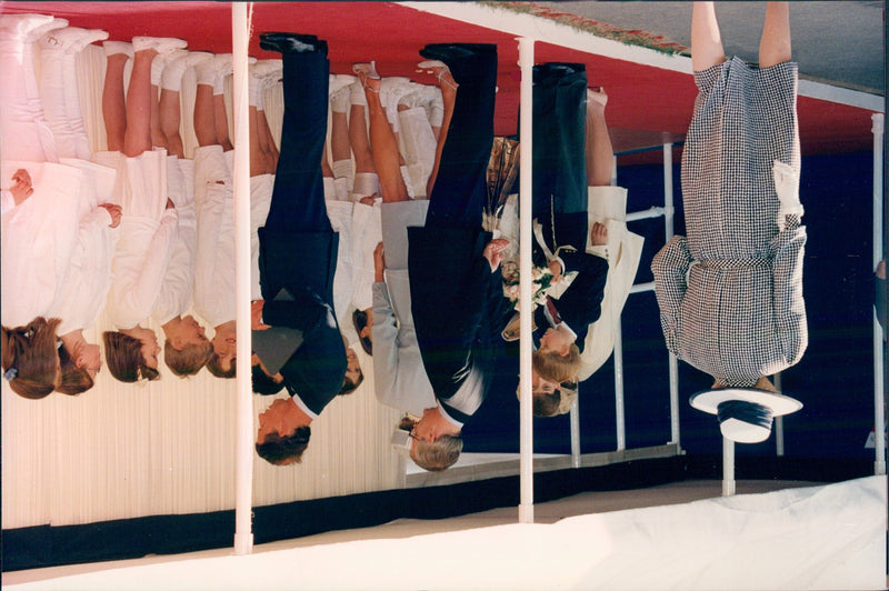 Prince Charles, Princess Diana and the sons Prince William and Prince Harry - Vintage Photograph