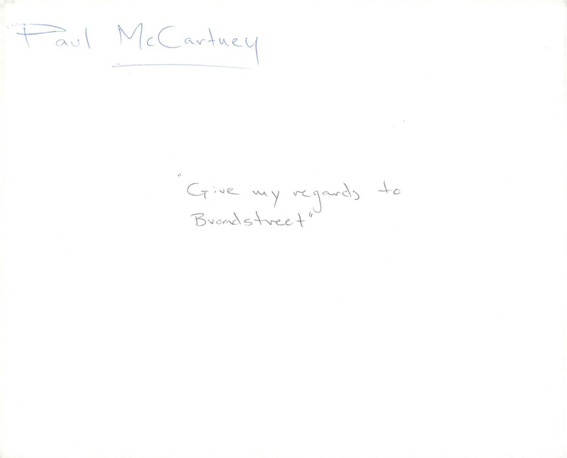 Paul McCartney along with the songs in the musical "Give me regards to broad street" - Vintage Photograph