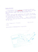 Actress Britt Ekland looks at Boyfriend Rod Stewart's concert at Belle Vue. - Vintage Photograph