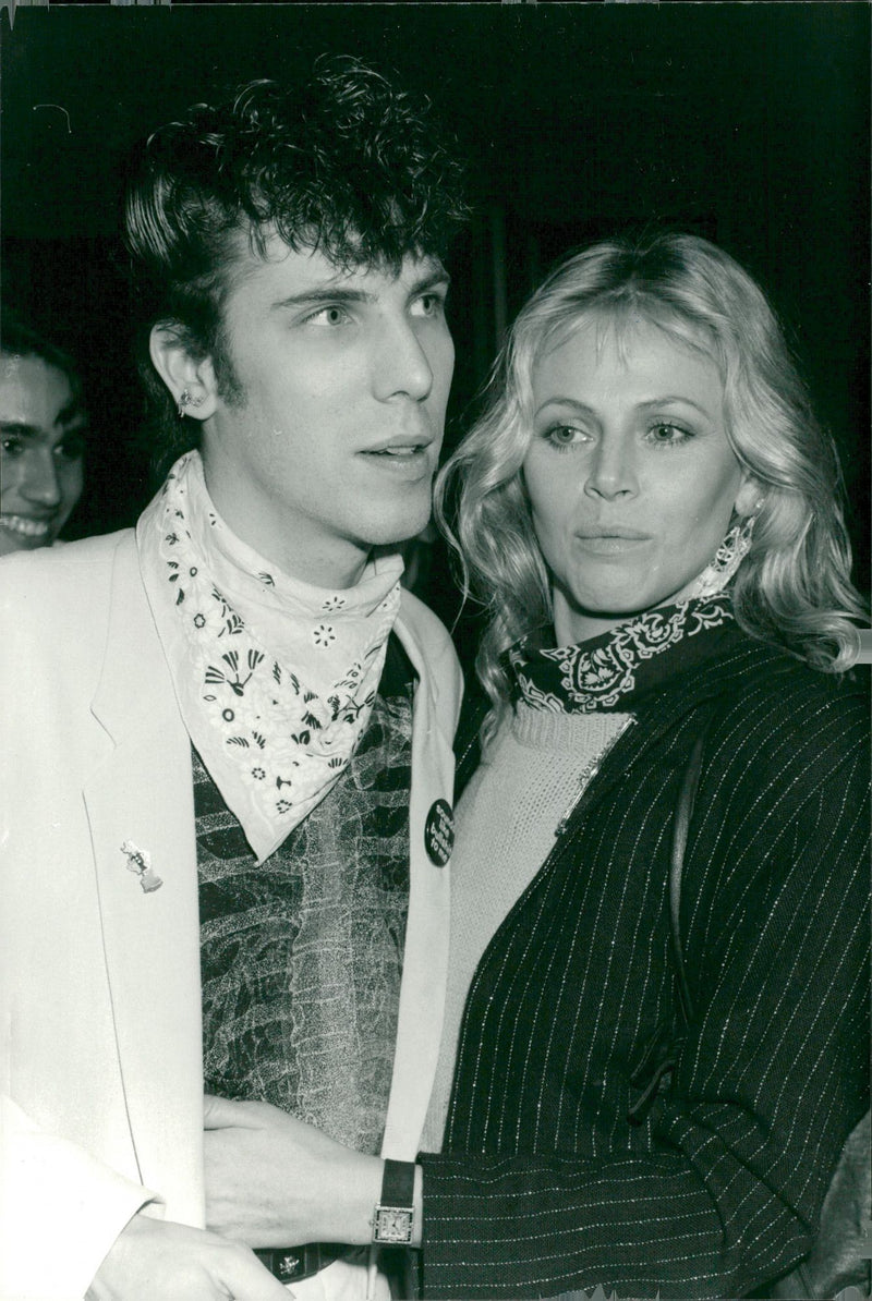 Jim Phantom and actress Britt Ekland at the Hollywood Palace Disco Clu