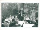 Placido Domingo provokes the musicians - Vintage Photograph