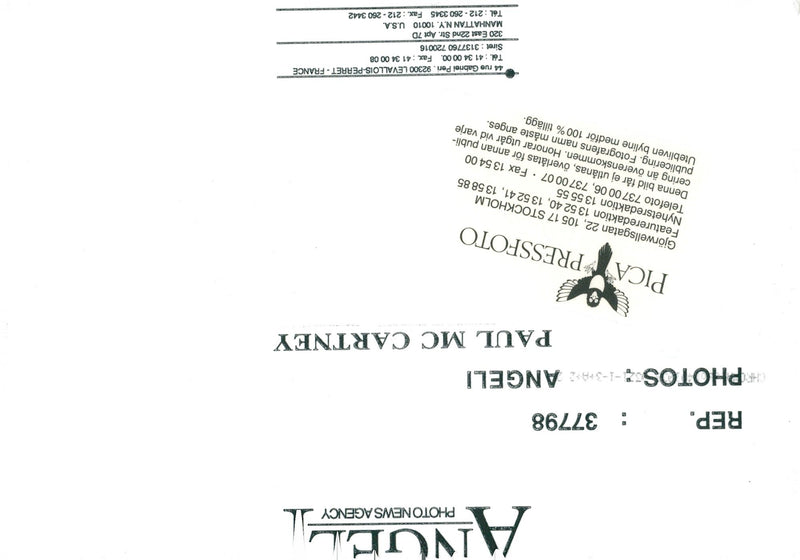 Paul McCartney under a signing - Vintage Photograph