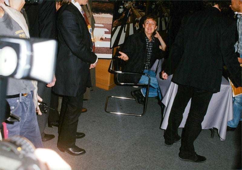 Paul McCartney under a signing - Vintage Photograph