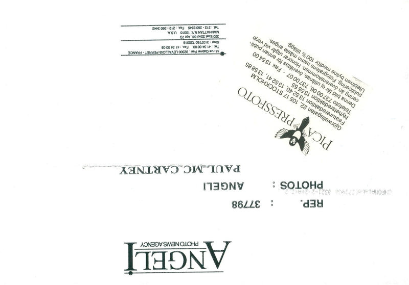 Paul McCartney under a signing - Vintage Photograph