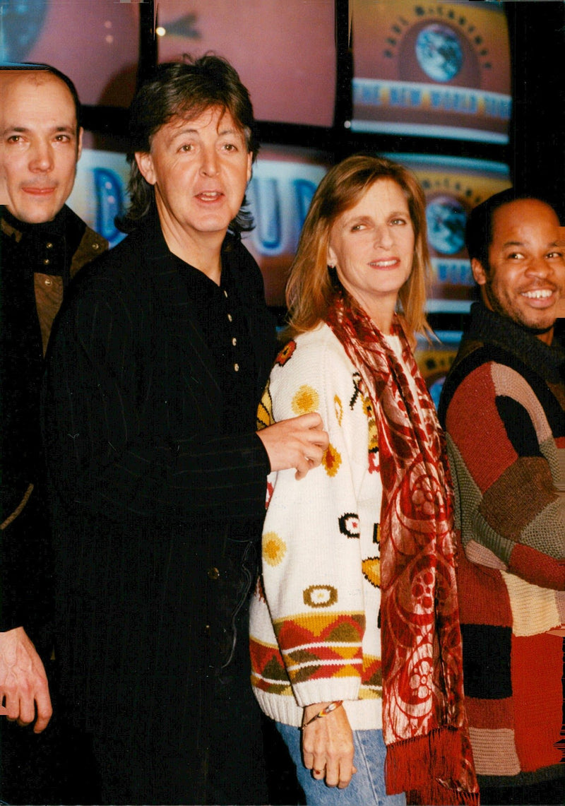 Paul McCartney together with his wife Linda - Vintage Photograph