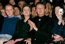 Paul McCartney together with his wife Linda and daughter Heather at Stella McCartney's fashion show - Vintage Photograph