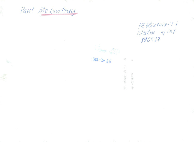 Paul McCartney during his Swedish visit - Vintage Photograph