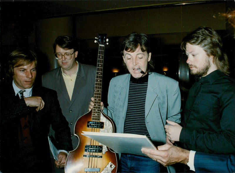 Paul McCartney during his Swedish visit - Vintage Photograph