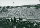 The influx of Bob Dylan's concert at Ullevi was total. - Vintage Photograph