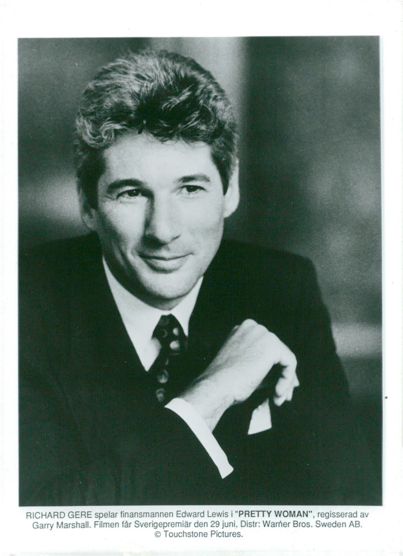 Richard Gere plays financialman Edward Lewis in &quot;Pretty Woman&quot; - Vintage Photograph