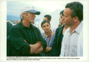Richard Gere at Oxfam refugee camp in Stankovac - Vintage Photograph