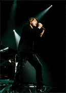 Genesis sings Ray WIlson at the concert on Globen - Vintage Photograph