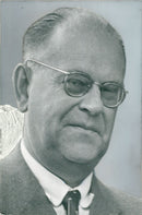 Portrait of Sweden's Prime Minister Tage Erlander. - Vintage Photograph