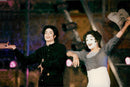 Marcel Marceau performs with Michael Jackson - Vintage Photograph