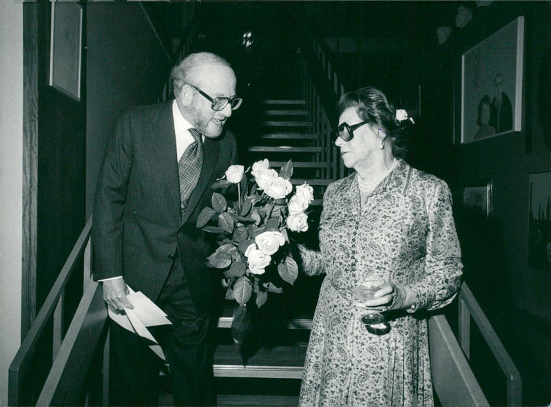 Alice Lyttkens at his 80th anniversary - Vintage Photograph