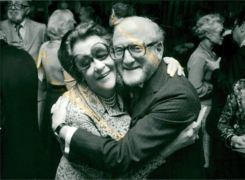 Alice Lyttkens and Gerard Bonnier at the start of her 80th birthday - Vintage Photograph