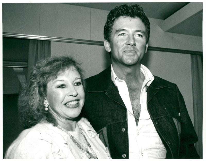 Portrait image of Patrick Duffy and his wife Carlyn Rosser taken on a visit to Finland. - Vintage Photograph