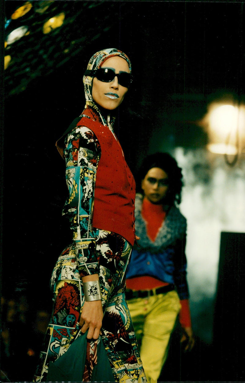 Model from Jean-Paul Gaultier's autumn / winter fashion show - Vintage Photograph