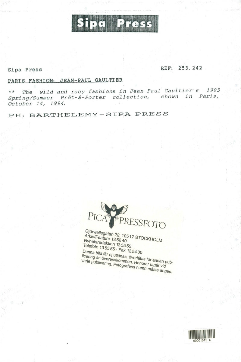 Model mannequins under Jean-Paul Gaultier's fashion show - Vintage Photograph