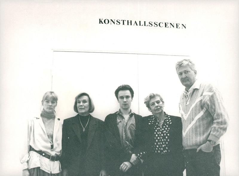 PO Enquist writer visits rehearsals of "In The Hunt Hour" at Konsthallscenen - Vintage Photograph
