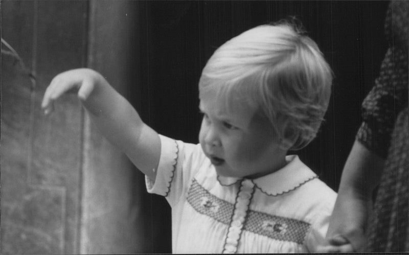 Prince William is waving bye - Vintage Photograph