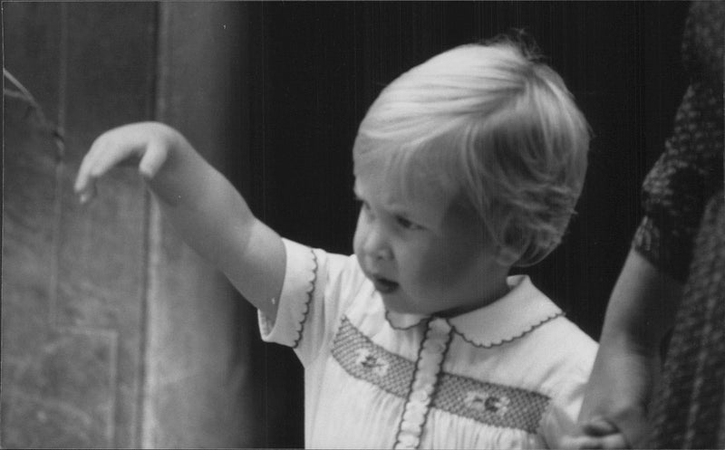 Prince William is waving bye - Vintage Photograph