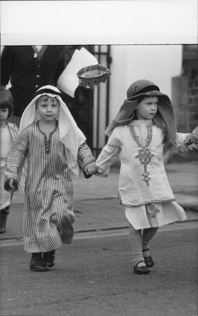 Prince Harry on his way to a masked - Vintage Photograph