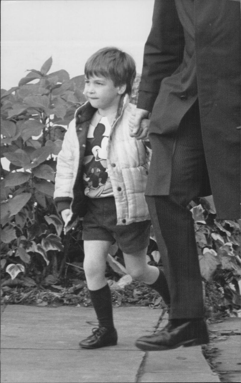 Prince William on his way to vocal school - Vintage Photograph