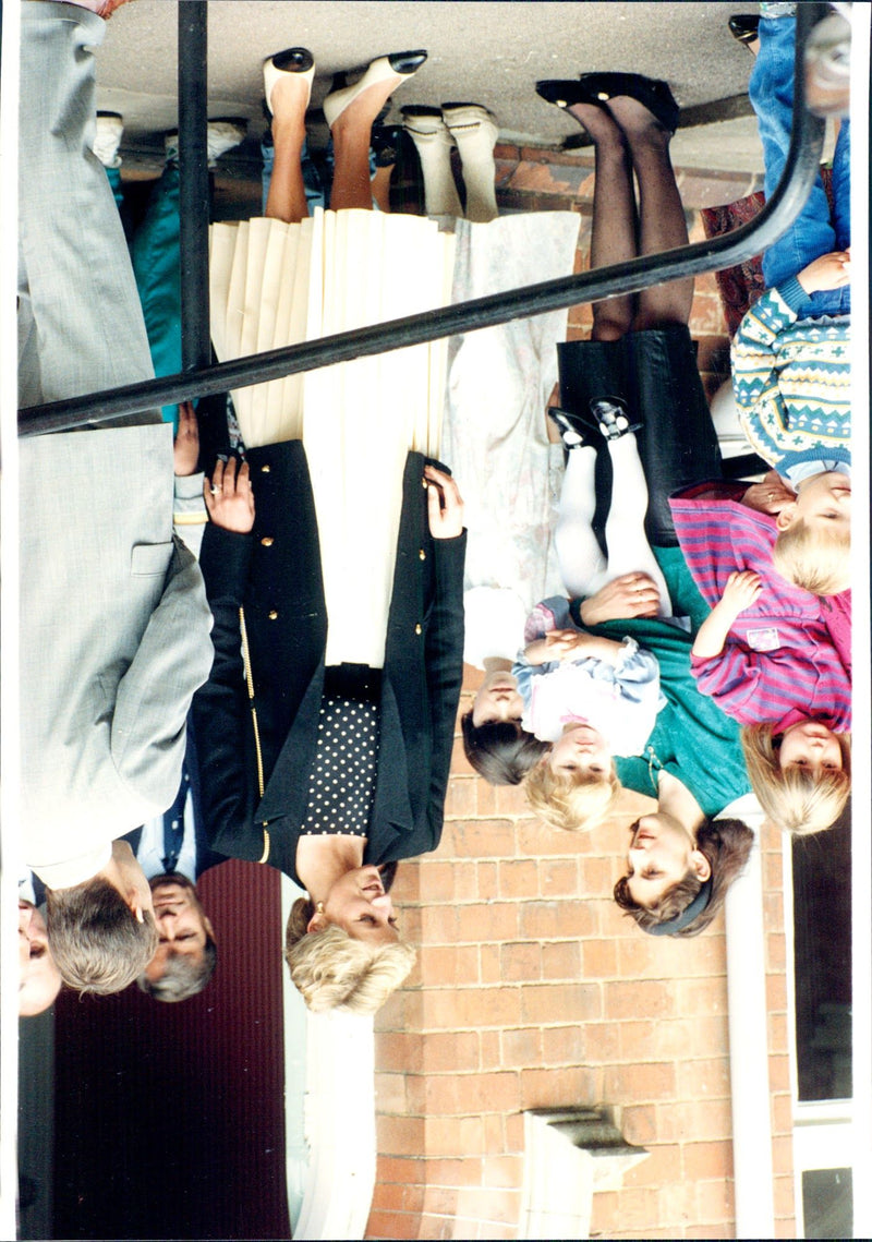 Princess Diana visits Bosnian refugees - Vintage Photograph