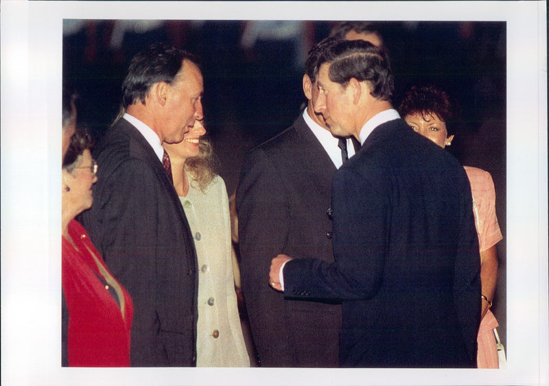 Prince Charles is welcomed to Sydney. - Vintage Photograph