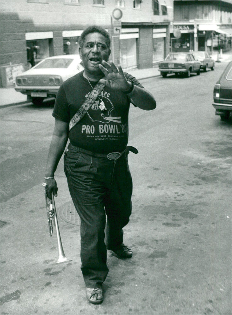 Dizzy Gillespie has a concert in Stockholm - Vintage Photograph