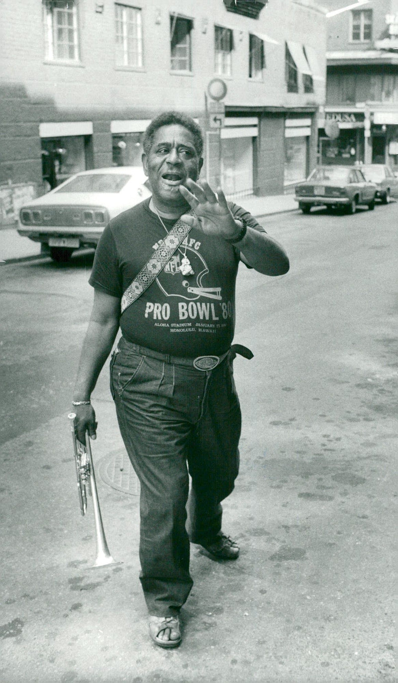 Dizzy Gillespie has a concert in Stockholm - Vintage Photograph