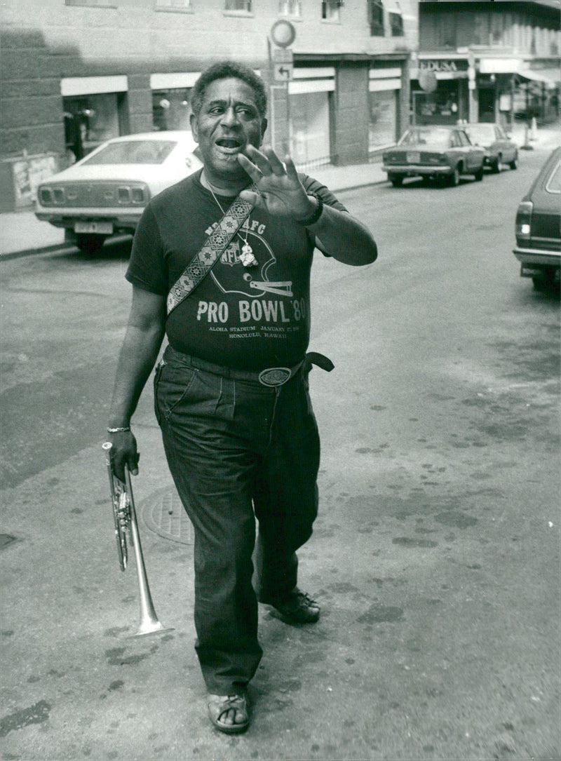 Dizzy Gillespie has a concert in Stockholm - Vintage Photograph