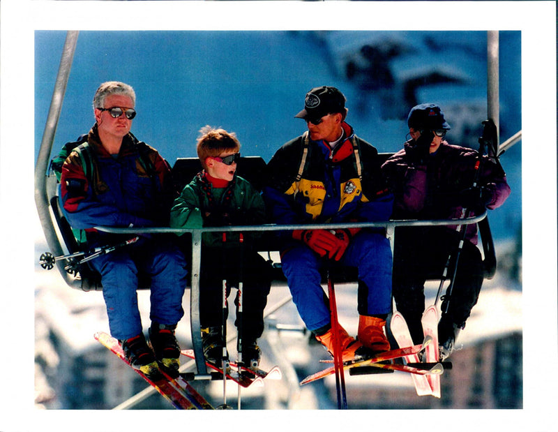 Prince Harry on a ski holiday - Vintage Photograph