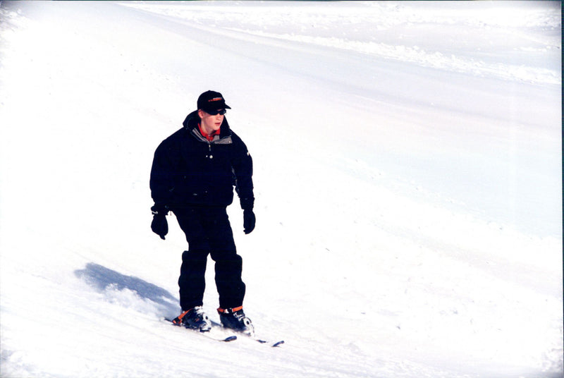 Prince Harry on a ski holiday - Vintage Photograph