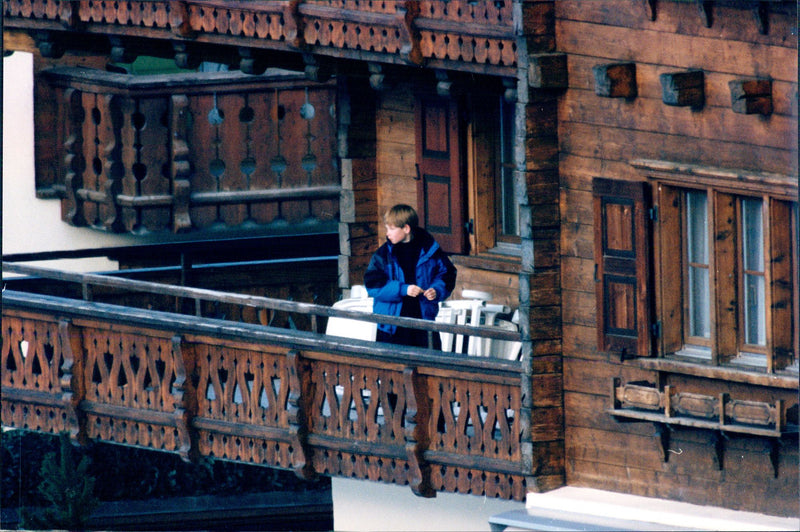 Prince Harry on a ski holiday - Vintage Photograph