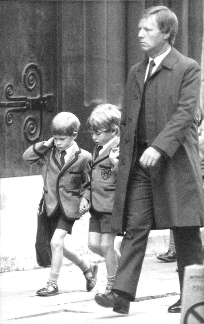 Prince Harry on his way to school - Vintage Photograph