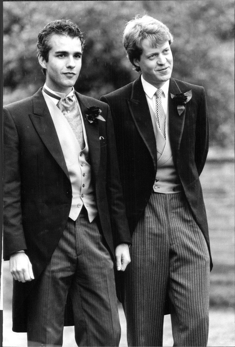 Darius Guppy and Princess Diana's brother - Vintage Photograph